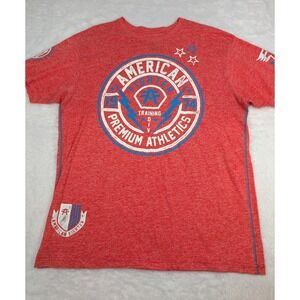 American Fighter Buckle T Shirt‎ Men's 3XL Red Athletics Short Sleeve MMA Tee